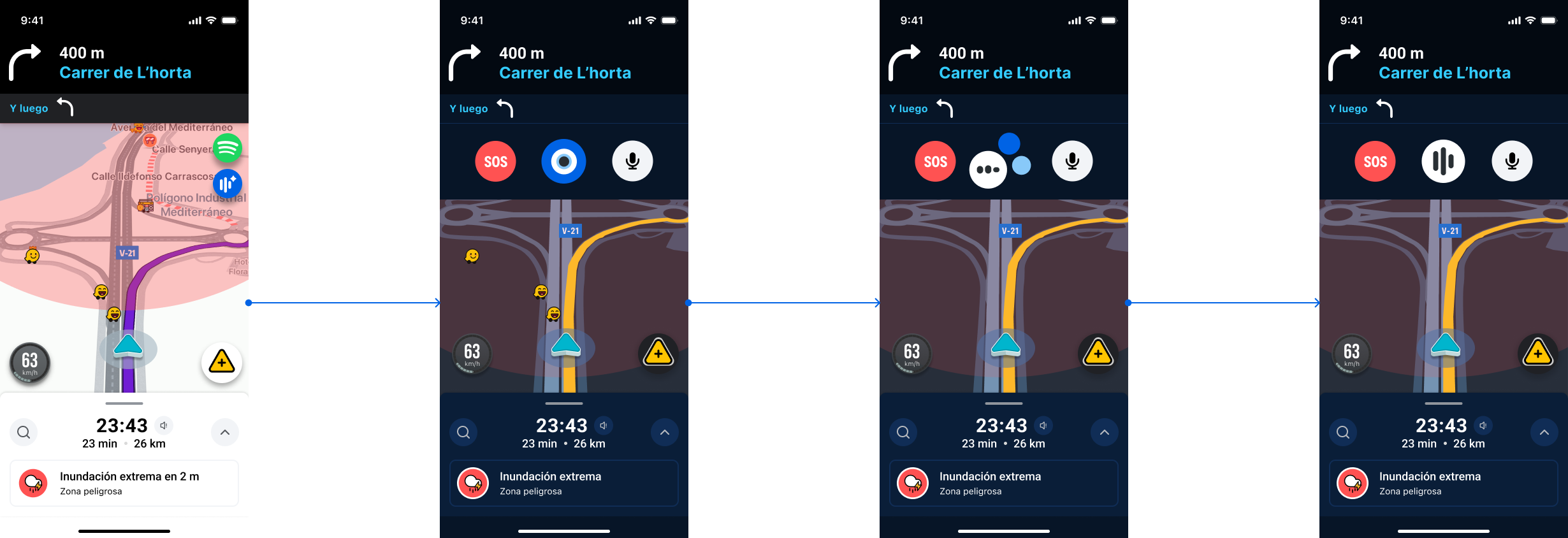Modo Argos persistente sobre Waze